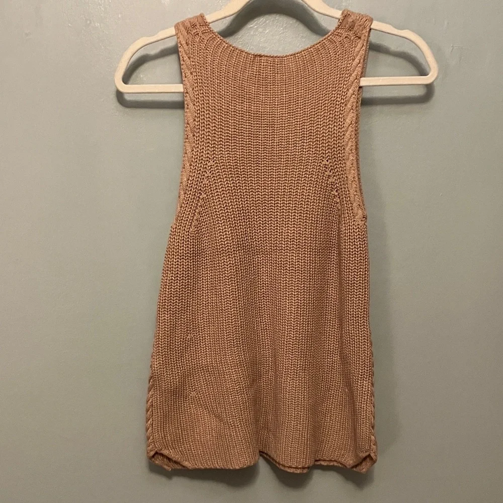 Versona Tan Knit Tank Top - Picture 4 of 4
